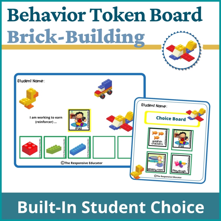 Brick Building Student Behavior Token Board I Am Working For Reward System