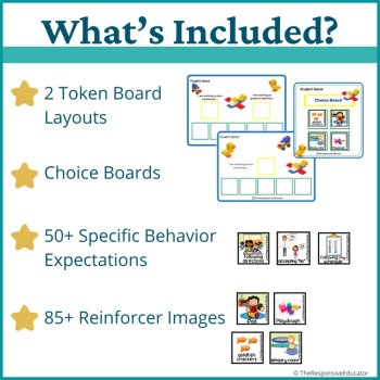 Brick Building Student Behavior Token Board I Am Working For Reward System, image 2