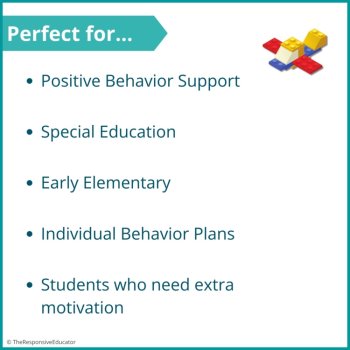 Brick Building Student Behavior Token Board I Am Working For Reward System, image 4