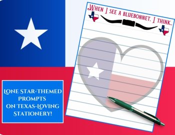 Young Texas Writers: Lone Star Themed Prompts & Paper (2nd/3rd Grade), image 2