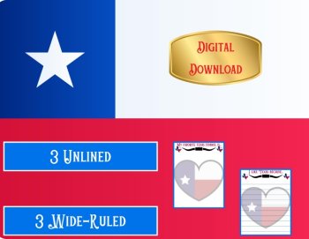 Young Texas Writers: Lone Star Themed Prompts & Paper (2nd/3rd Grade), image 3