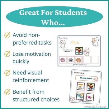 Kittens Student Behavior Token Board I Am Working For Reward System, image 3