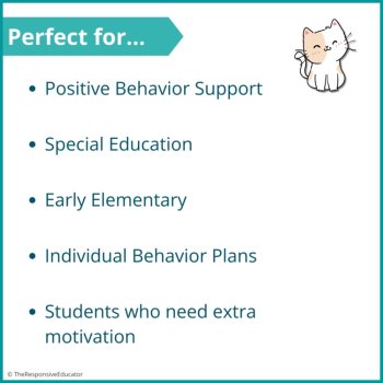 Kittens Student Behavior Token Board I Am Working For Reward System, image 4