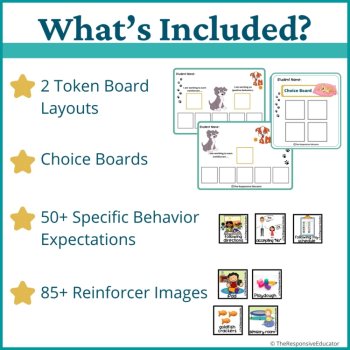 Puppies Student Behavior Token Board I Am Working For Reward System, image 2
