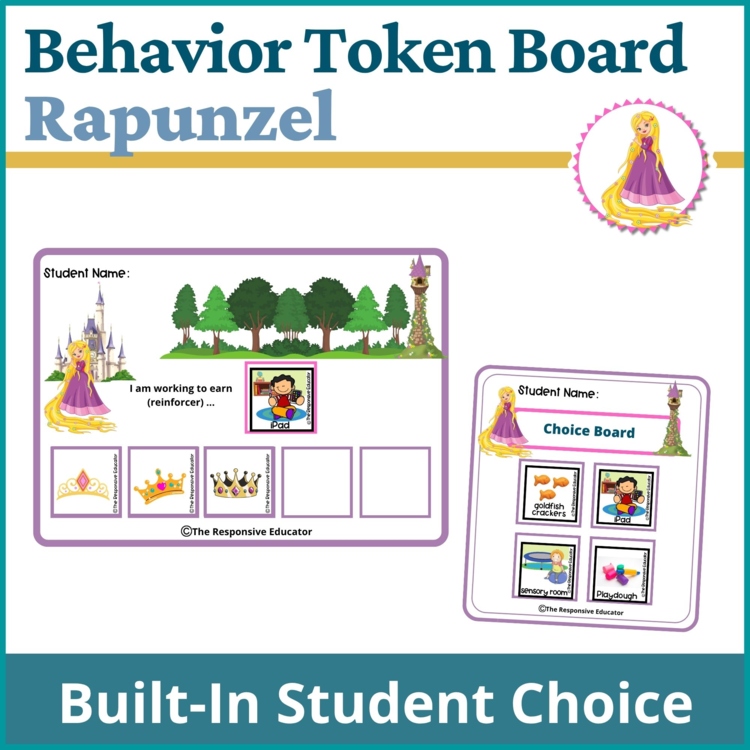 Rapunzel Student Behavior Token Board I Am Working For Reward System