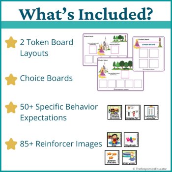 Rapunzel Student Behavior Token Board I Am Working For Reward System, image 2