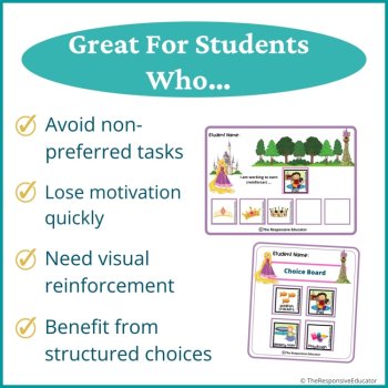 Rapunzel Student Behavior Token Board I Am Working For Reward System, image 3