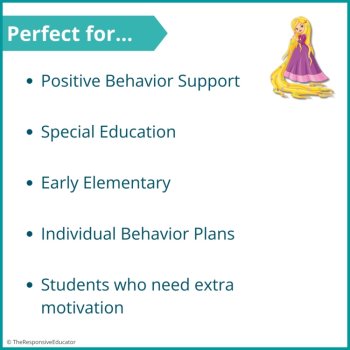 Rapunzel Student Behavior Token Board I Am Working For Reward System, image 4