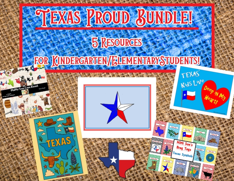 Texas Proud Bundle for Kindergarten & Elementary: Symbols, History, and Fun!