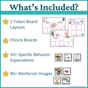 Mermaids Student Behavior Token Board I Am Working For Reward System, image 2