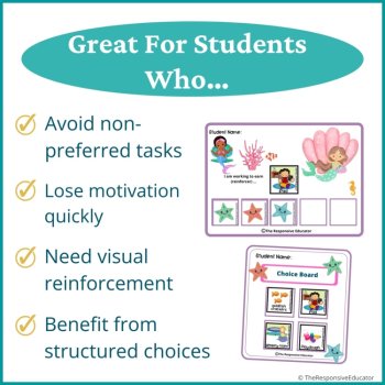 Mermaids Student Behavior Token Board I Am Working For Reward System, image 3