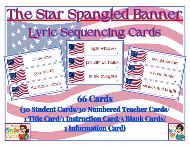 Star-Spangled Banner Song Lyric Sequencing
