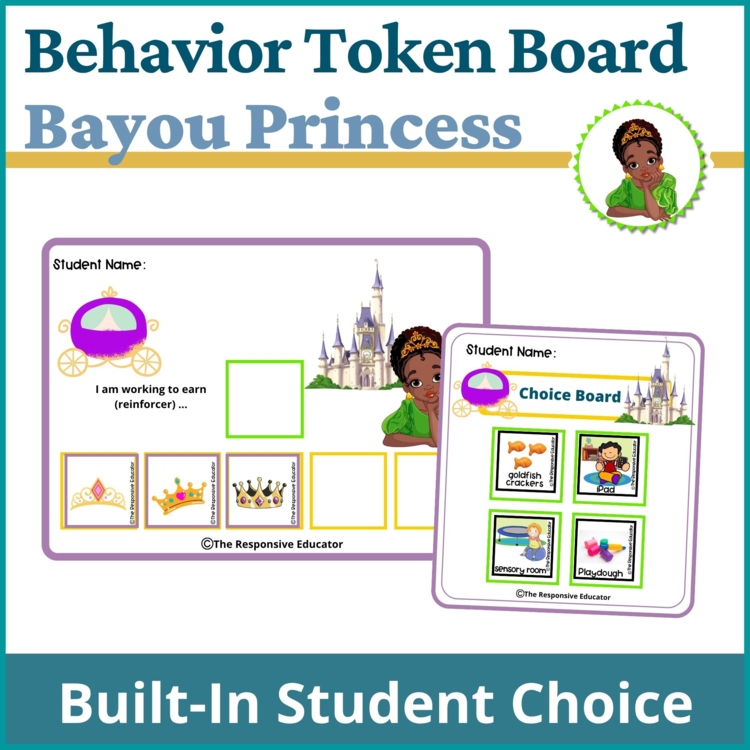 Bayou Princess Student Behavior Token Board I Am Working For Reward System