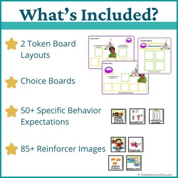 Bayou Princess Student Behavior Token Board I Am Working For Reward System, image 2