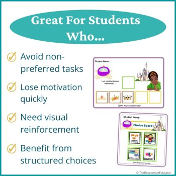 Bayou Princess Student Behavior Token Board I Am Working For Reward System, image 3