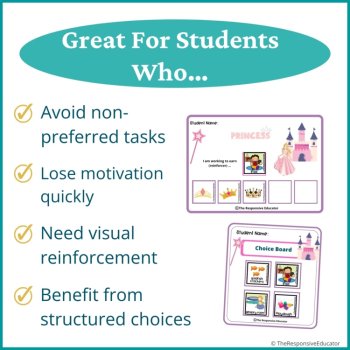 Sleeping Princess Student Behavior Token Board I Am Working For Reward System, image 3
