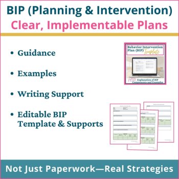 IEP Goal Tracking Behavior FBA BIP Data Tracking Sheets IEP & ABC Behavior Chart, image 3