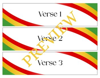 “Lift Every Voice and Sing” Lyric Sequencing Cards/Black History Month Lesson, image 3