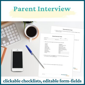 Teacher Parent Input Forms IEP Parent Questionnaire IEP Student Interview IEP, image 2