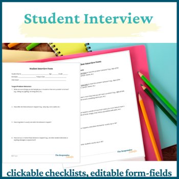 Teacher Parent Input Forms IEP Parent Questionnaire IEP Student Interview IEP, image 4