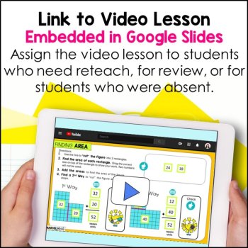 Area of Composite Figures -  Interactive Google Slides and Video Lesson, image 2