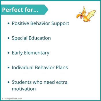 Dino Babies Student Behavior Token Board I Am Working For Reward System, image 4