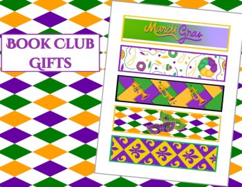 Laissez Les Bons Temps Rouler! Mardi Gras Printable Bookmarks Digital Download, image 4