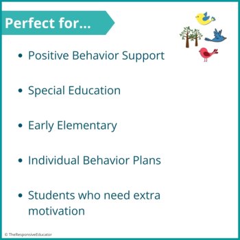 Birds Student Behavior Token Board I Am Working For Reward System, image 4
