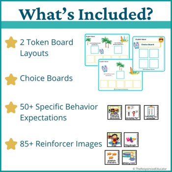 Beach Student Behavior Token Board I Am Working For Reward System, image 2