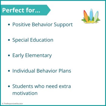 Beach Student Behavior Token Board I Am Working For Reward System, image 4