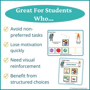 Astronaut Student Behavior Token Board I Am Working For Reward System, image 3