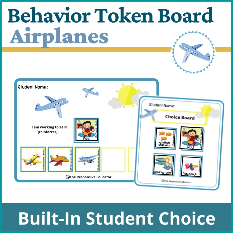 Airplanes Student Behavior Token Board I Am Working For Reward System