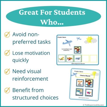 Airplanes Student Behavior Token Board I Am Working For Reward System, image 3