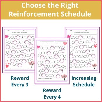 Valentine's Day Student Daily Behavior Incentive Reward Chart Reinforcement, image 2