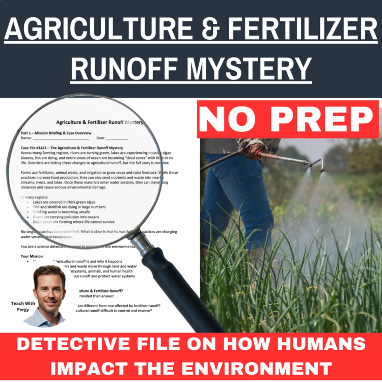 Agriculture & Fertilizer Runoff Mystery – Detective Case File | Human Impact