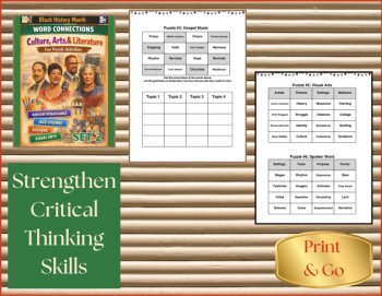 Black History Month Word Connections Puzzles BUNDLE – 20% OFF, image 3