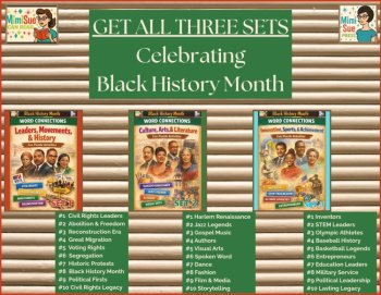 Black History Month – 10 Word Connections Puzzles/Set 3  Digital Download, image 3