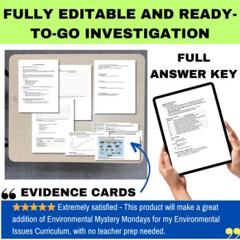 Environmental Science Detective Mystery Bundle | Human Impact | SUB PLAN, image 4