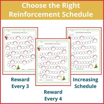 Christmas Student Daily Behavior Incentive Reward Chart Student Reinforcement, image 2