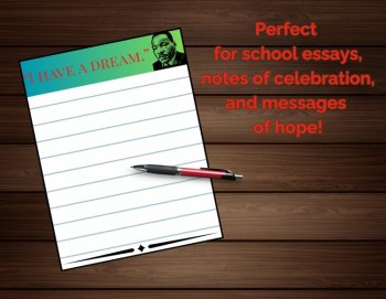 Printable Martin Luther King Jr. Stationery & Essay & Reflection Papers Digital, image 2