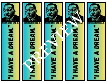 Inspirational MLK Jr. Bookmarks | Quote & Picture Download, image 2