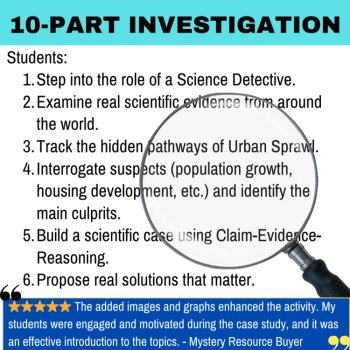 The Urban Sprawl Mystery – Detective SUB PLAN | Human Impact on the Environment, image 2