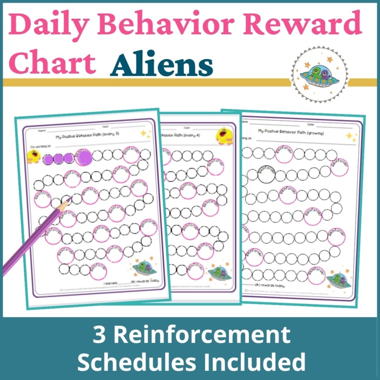 Aliens Student Daily Behavior Incentive Reward Chart Student Reinforcement