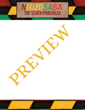 Nguzo Saba (The Seven Principles of Kwanzaa) 54 Printable Stationery Pages, image 2