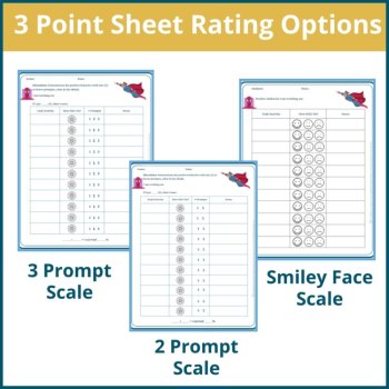 Student Behavior Point Sheet Daily Behavior Goal Data Editable Chart BUNDLE, image 2
