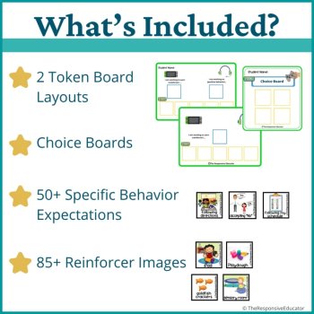 Gamer Student Behavior Token Board Reinforcement I Am Working For Reward System, image 2