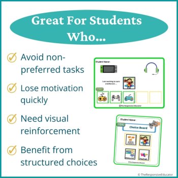 Gamer Student Behavior Token Board Reinforcement I Am Working For Reward System, image 3