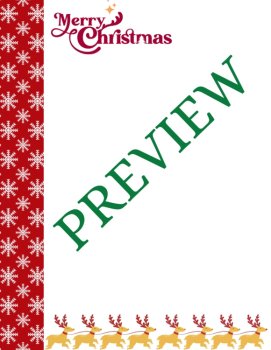 Reindeer Approved/Snowy Christmas Stationery Printable Paper for Holiday Writing, image 2
