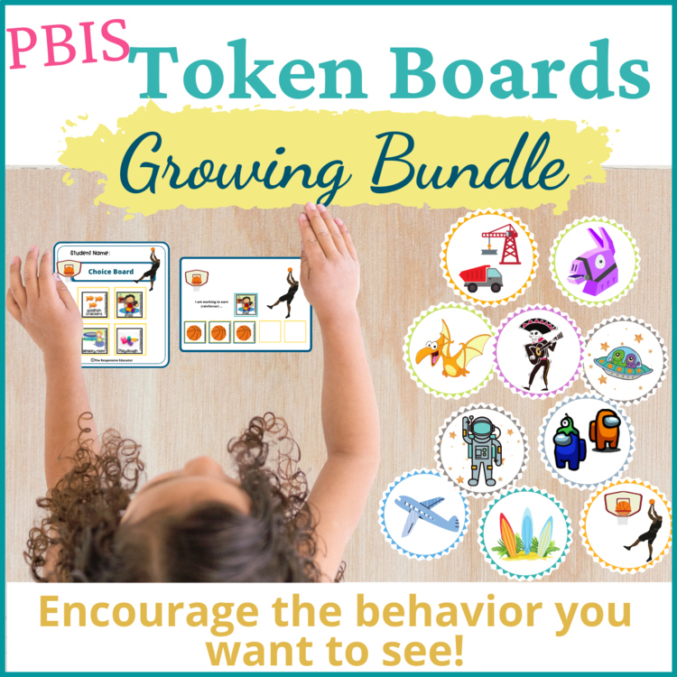 Student Behavior Token Boards with Visuals Reinforcement I Am Working For BUNDLE