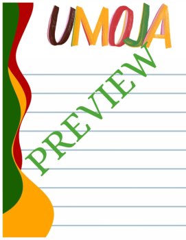 Celebrate Unity! Umoja! Printable Stationery Papers for Meaningful Writing, image 3